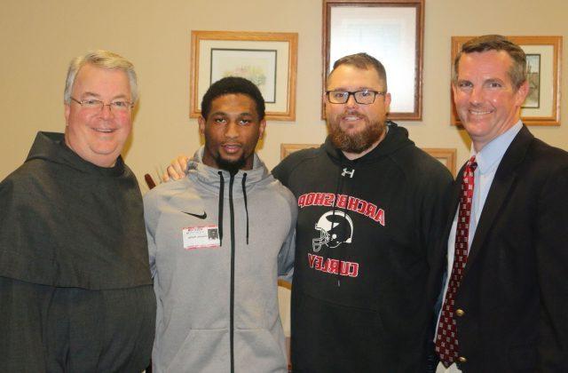 Deonte Harris ’15 Visits Curley